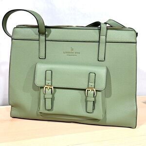 London Fog Green Tote Bag